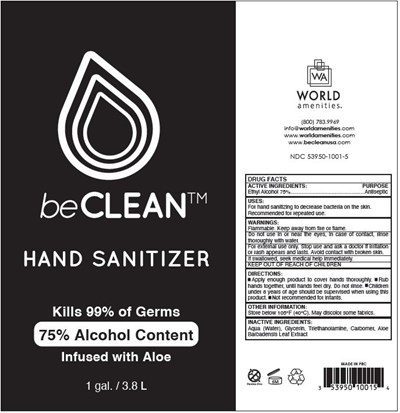 01b LBL WA BeClean Hand Sanitizer 3800ml